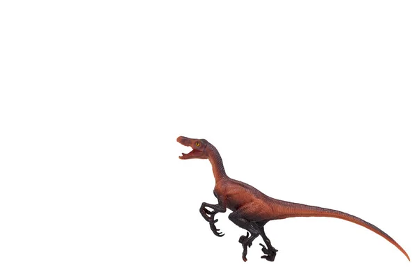 Rubber dinosaur toy. Prehistoric wild animal, danger beast. — Stock Photo, Image