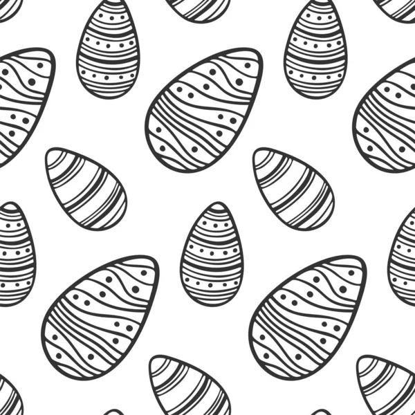 Vector de huevos de Pascua, aislado sobre fondo blanco . — Vector de stock