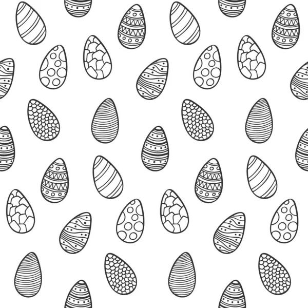 Vector de huevos de Pascua, aislado sobre fondo blanco . — Vector de stock