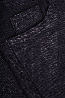 Kopya alanı ile siyah pamuk kot dokusu arkaplanı.