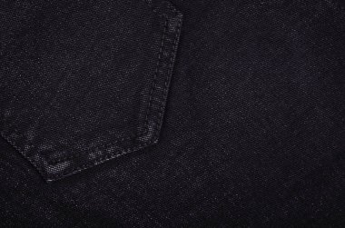 Kopya alanı ile siyah pamuk kot dokusu arkaplanı.