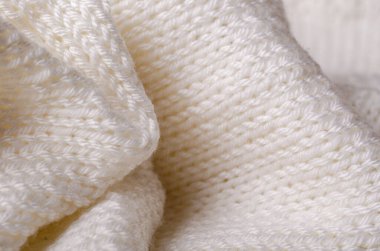 Beyaz tekstil ve doku arka planı. Kumaş makro fotoğraf, kumaş desen.