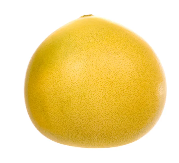 Fruta Pomelo Fresca Suculenta Isolado Sobre Fundo Branco — Fotografia de Stock