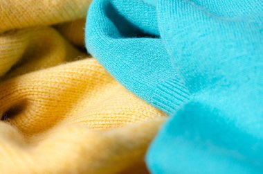 Tekstil ve doku arka planı. Kumaş makro fotoğraf, kumaş desen.