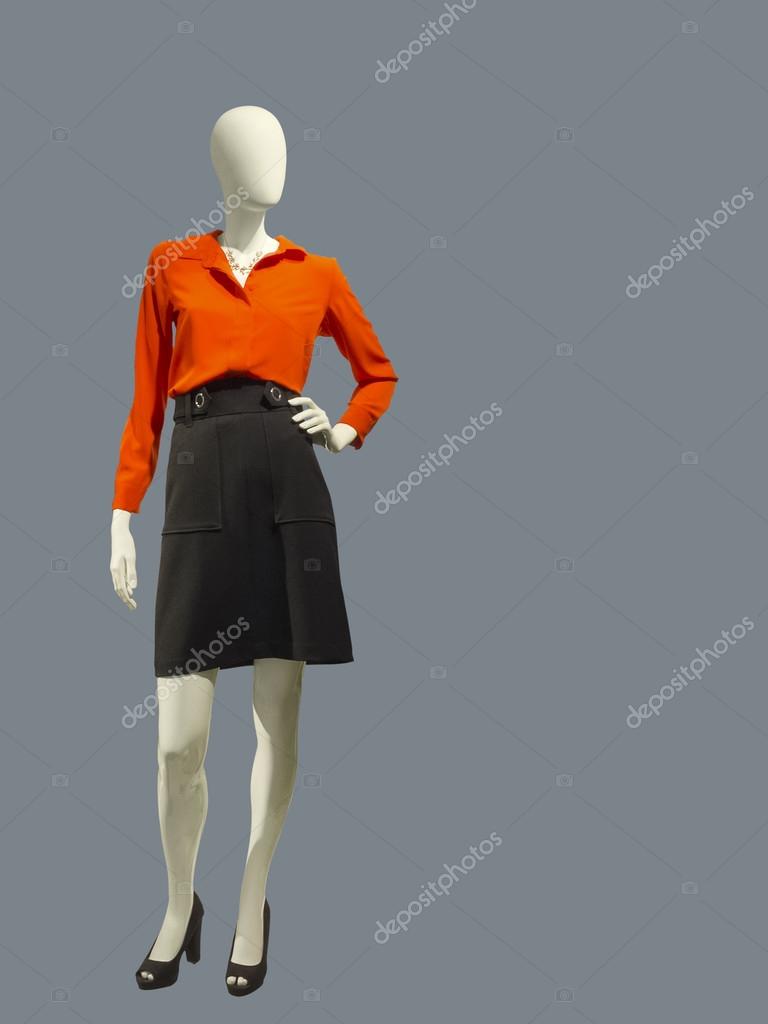 Maniqu femenino vestido blusa y falda Ilustraci n de stock de