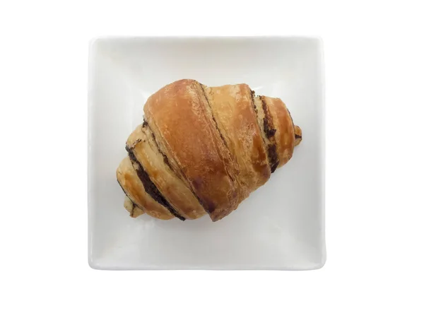 Croissant de chocolate fresco — Foto de Stock