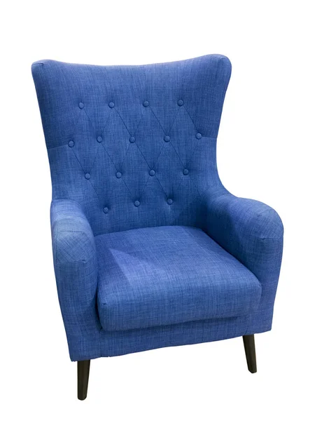 Modrá barva moderní židle — Stock fotografie