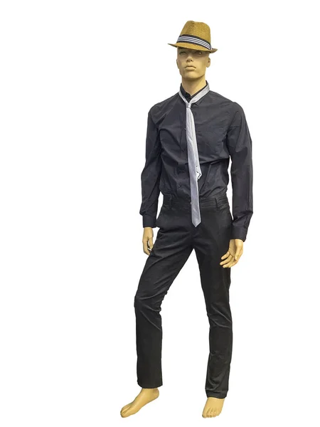Manequim masculino vestido de camisa e calças — Fotografia de Stock