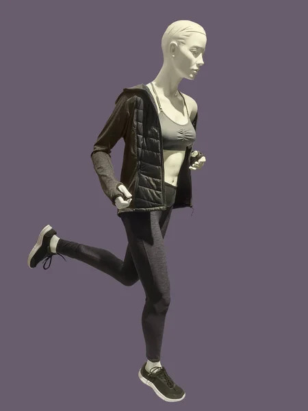 Running female mannequin. — Stock Photo, Image