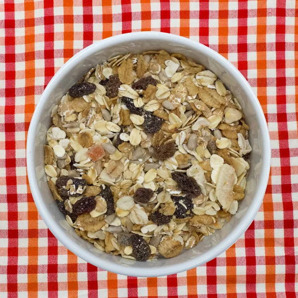 Bowl of muesli — Stock Photo, Image