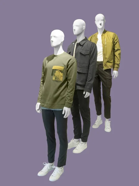 Three man mannequins. — Stock Photo, Image