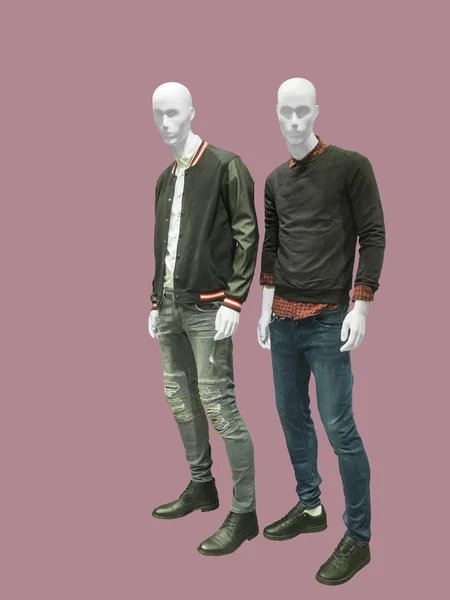 Twee mannelijke mannequins — Stockfoto