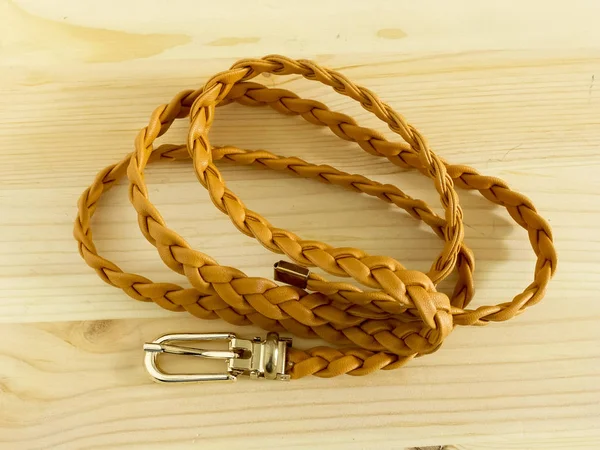 Cinturão de couro ondulado — Fotografia de Stock