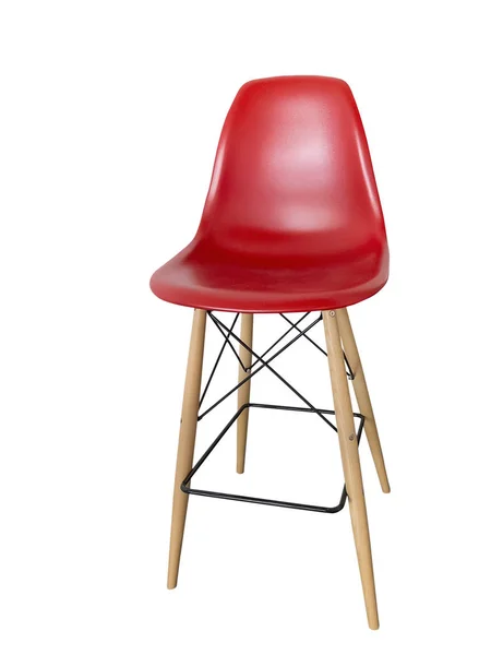 Krzesło nowoczesne czerwony pasek. — Zdjęcie stockowe