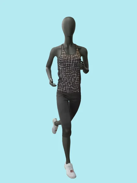 Maniquí femenino corriendo . — Foto de Stock