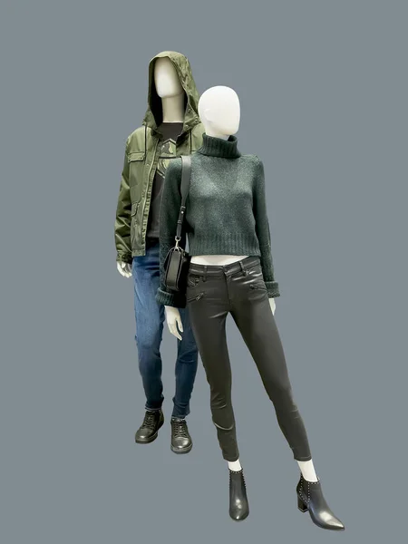 Full-length two mannequins. — Stock Photo, Image