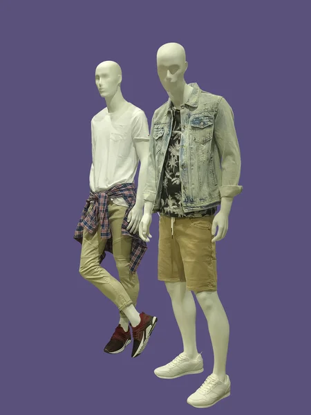 Twee mannelijke mannequins — Stockfoto