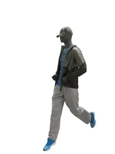 Running male mannequin. — Stock Photo, Image