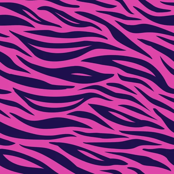 Vektor zebra sömlös mönster design. Färgglada mode djur tryck — Stock vektor