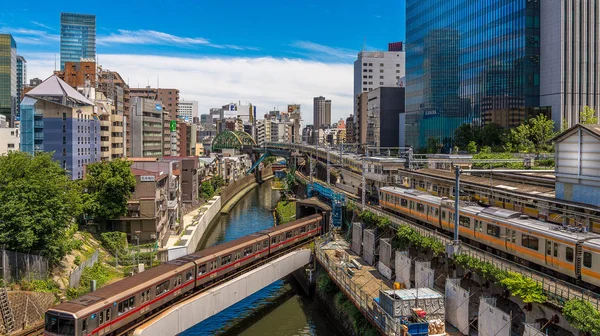 Légi Kilátás Tokió Városkép Modern Építészet — Stock Fotó