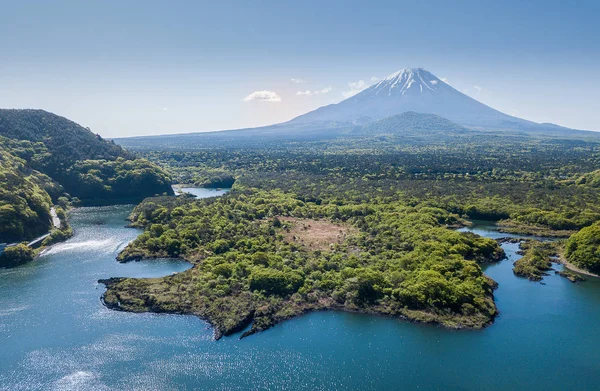 Fuji dağının gündüz manzarası, Japonya 