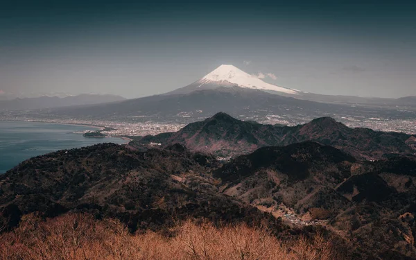 Gündüz vakti Izu 'dan Fuji Dağı görünümü