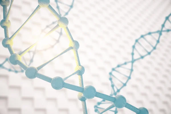 DNA su sfondo modellato — Foto Stock