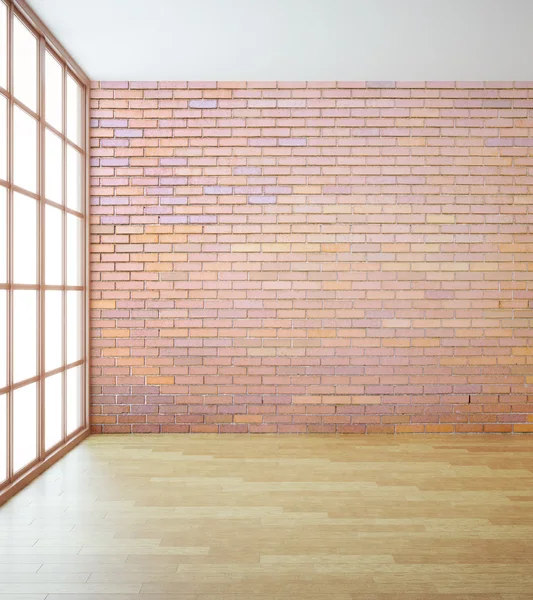 Empty red brick wall — Stock Photo, Image