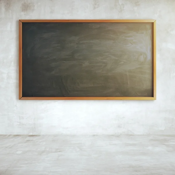 Schoolbord op betonnen muur — Stockfoto