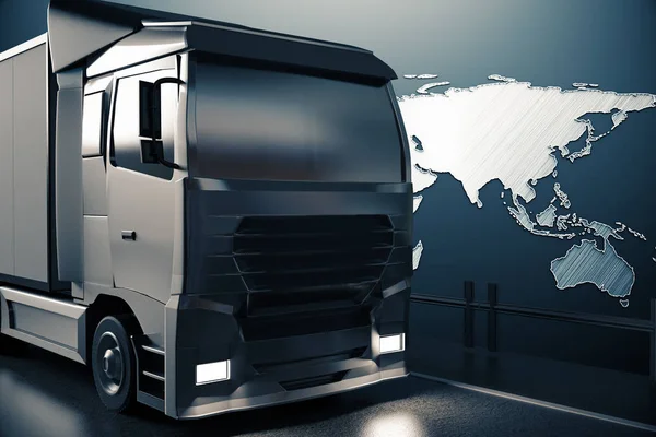 Concept mondial de transport de marchandises — Photo