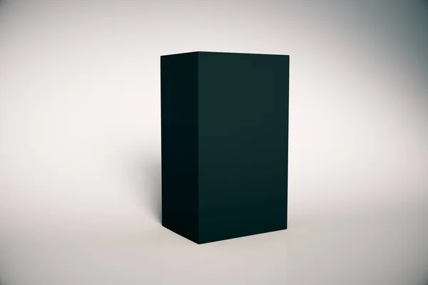 Leere schwarze Schachtel — Stockfoto