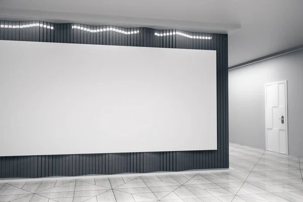Modern interieur met billboard — Stockfoto