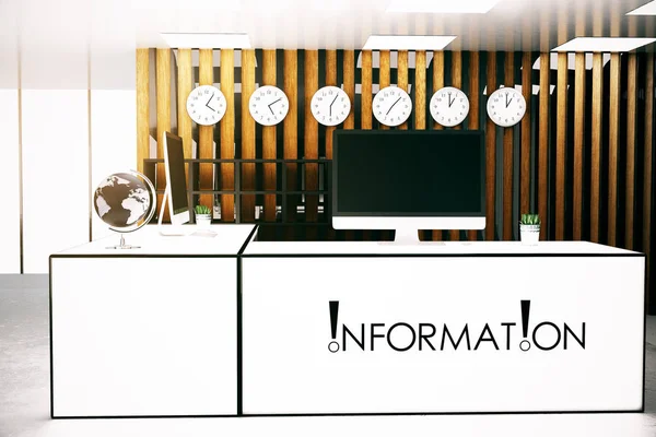 Interior with information desk