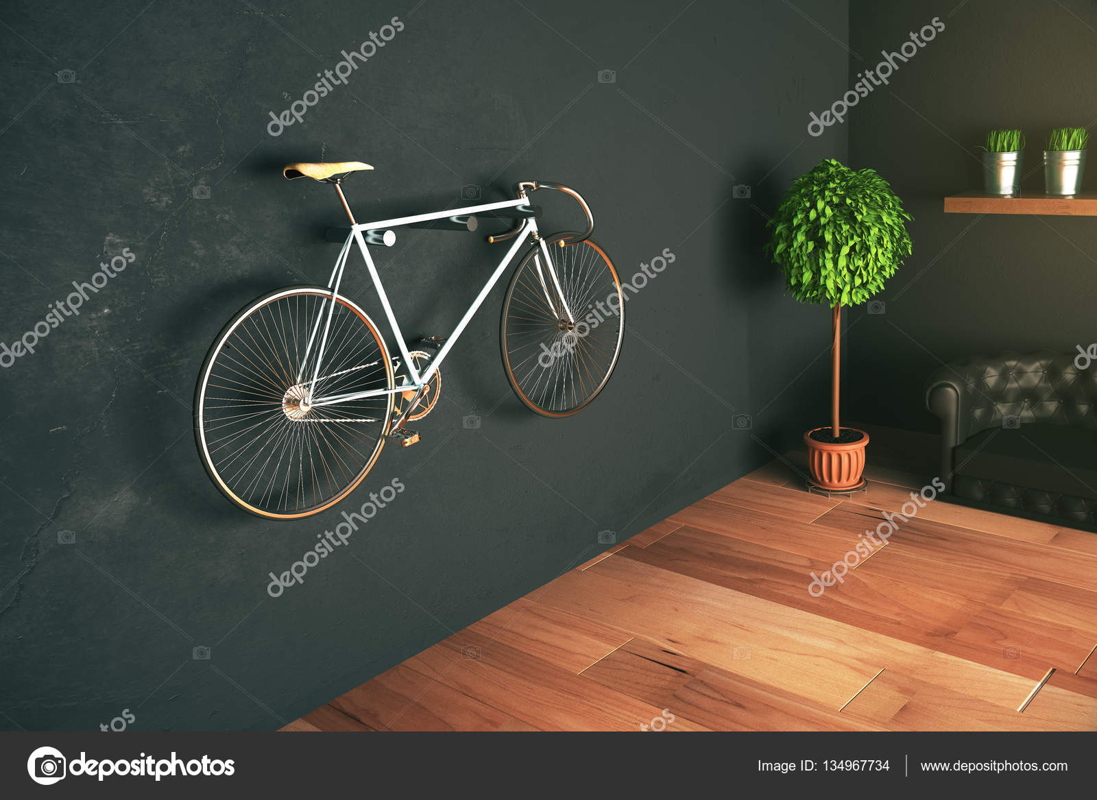 fahrrad möglichst platzsparend an wand hängen