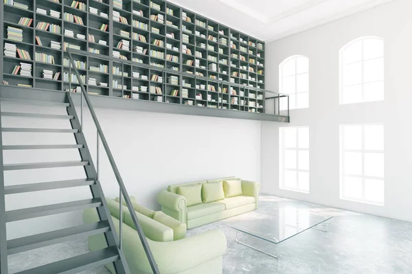 Moderne Bibliothek Innenseite — Stockfoto