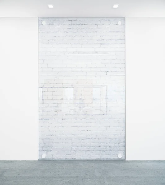 Concrete room with ad space — Stock Photo, Image