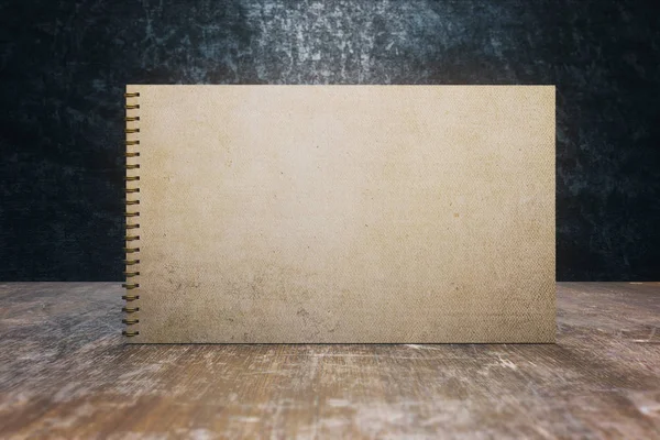 Aged spiral notepad — Stock Photo, Image