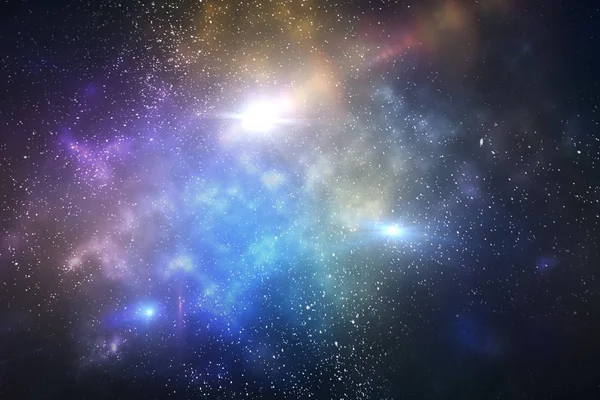 Галактики з зірками — стокове фото