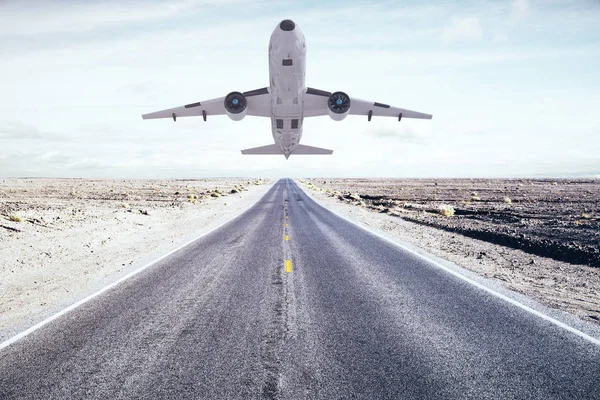 Despegando del avión — Foto de Stock