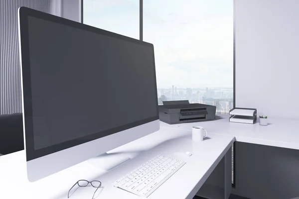 Blank computer side — Stock Photo, Image