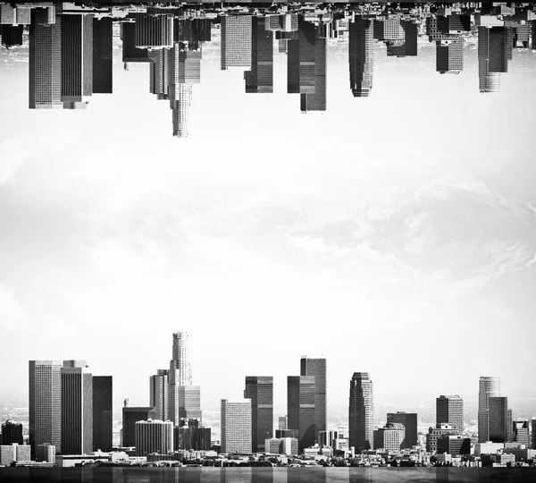 Upside down city — Stock Photo, Image