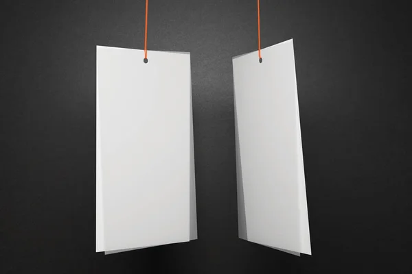 Due cartellini bianchi — Foto Stock