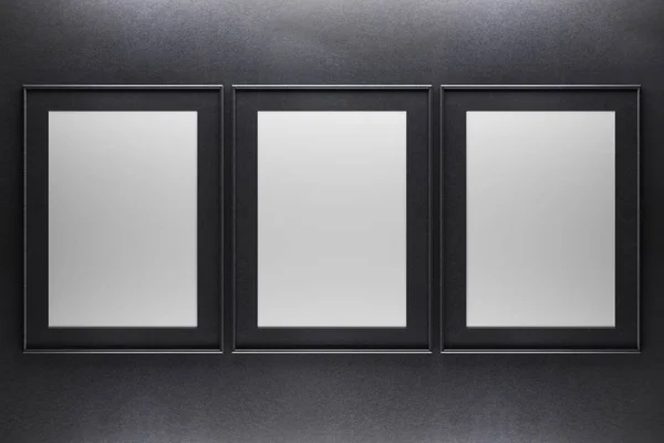 Three blank frames — Stock Photo, Image