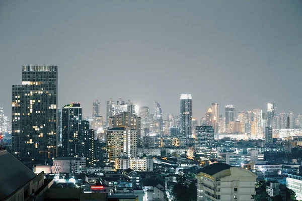 Noční Bangkok pozadí — Stock fotografie