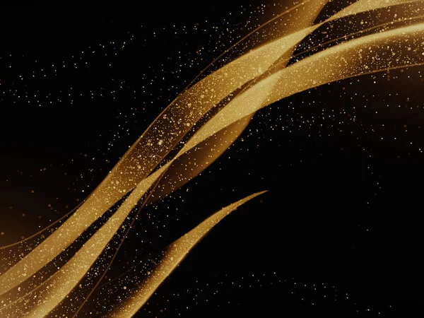 Абстрактные золотые линии — стоковое фото