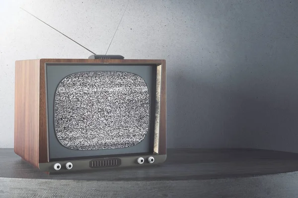 TV on concrete background — Stock Photo, Image