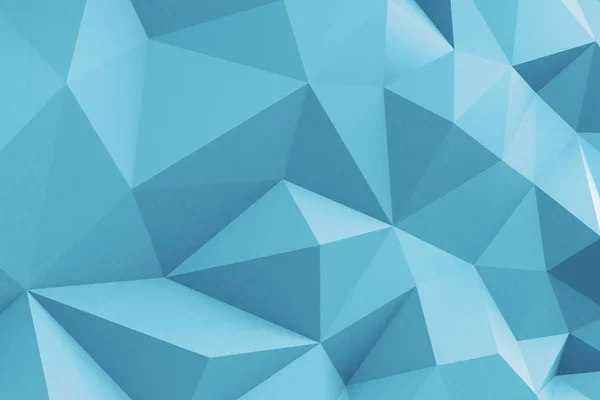 Blaue polygonale Wand — Stockfoto