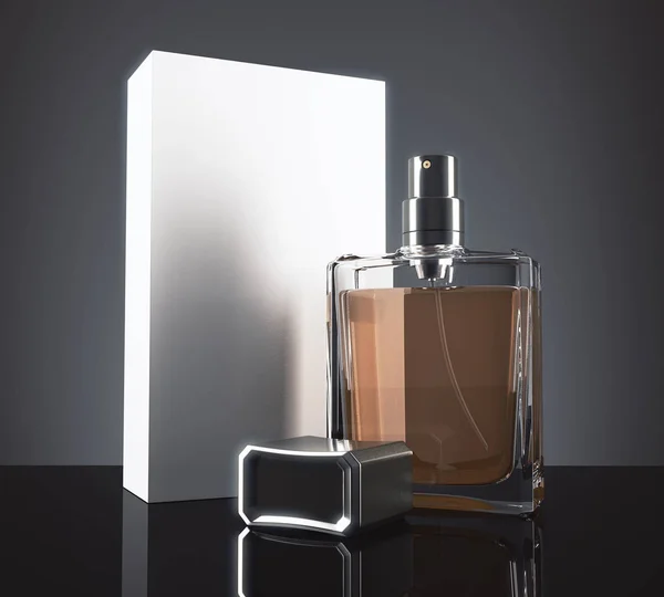 Lekkie perfumy z opakowania — Zdjęcie stockowe