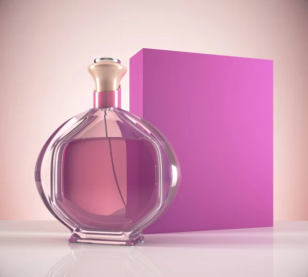 Różowe perfumy kobiece — Zdjęcie stockowe