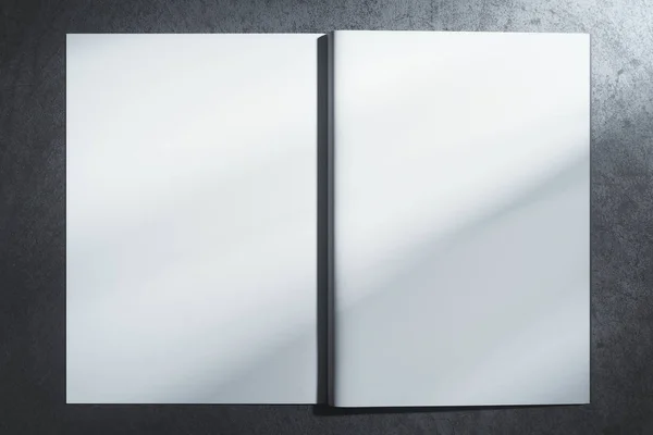 Quaderno bianco con copertina rigida — Foto Stock